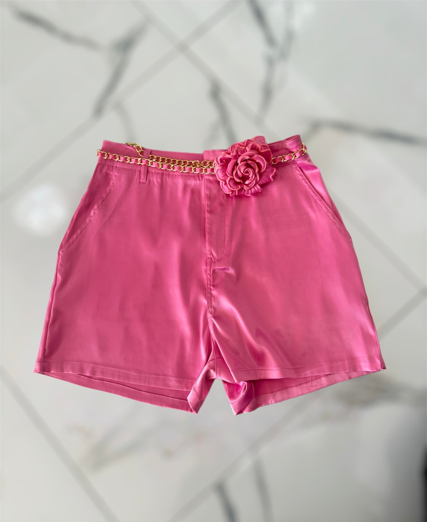 Rose Satin Short