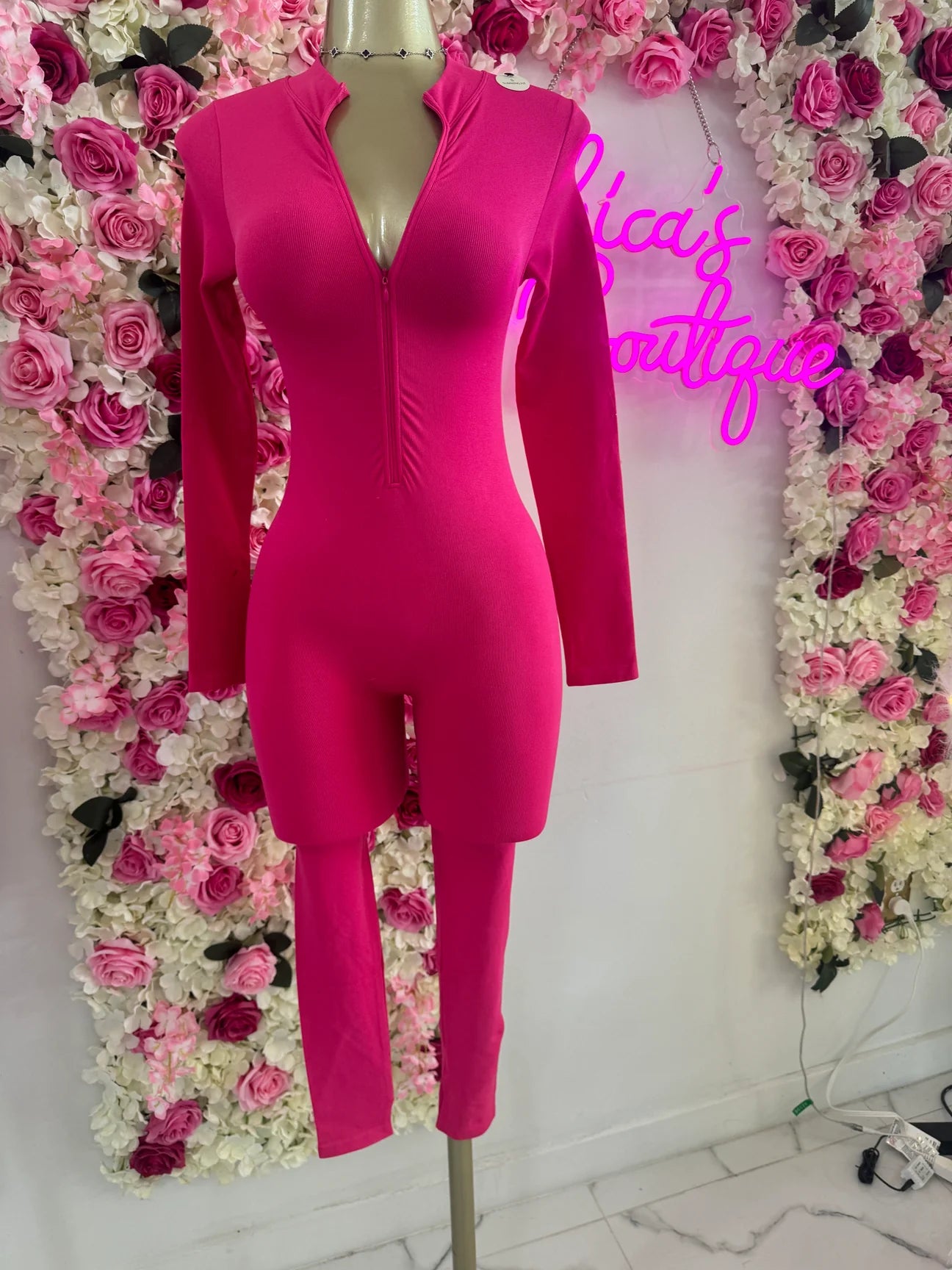 Slimming Long Sleeve Jumpsuit