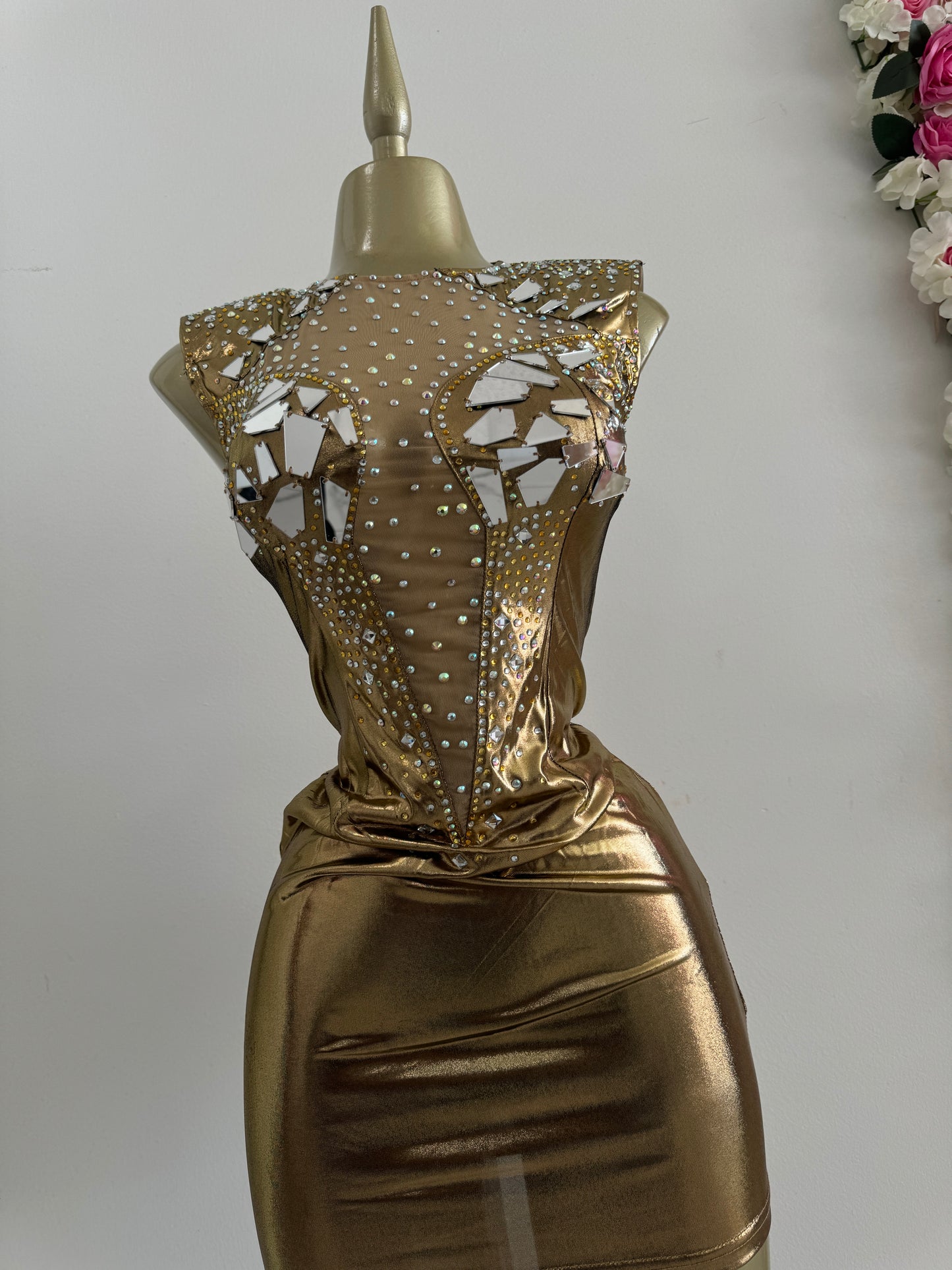 Metallic Mirror Dress