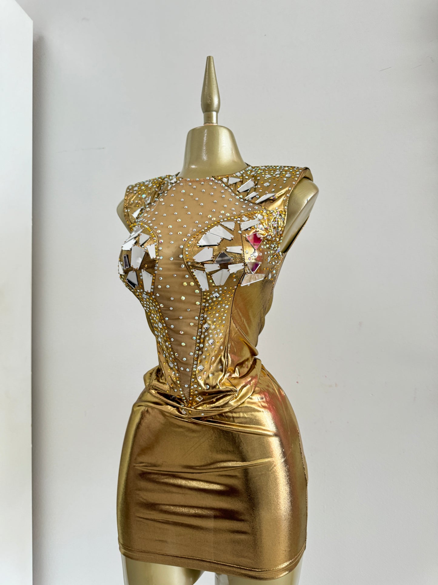 Metallic Mirror Dress