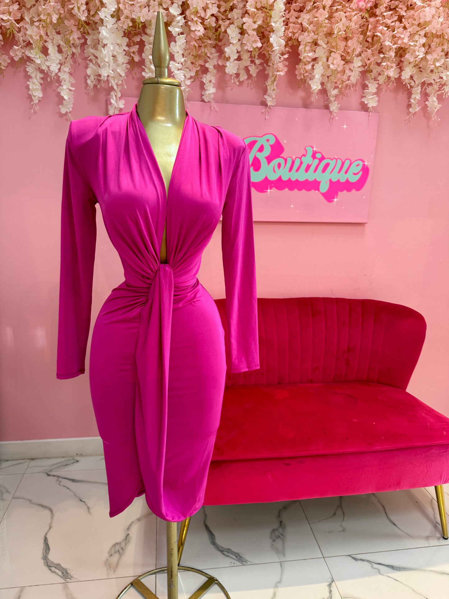 Angie Fuchsia Dress