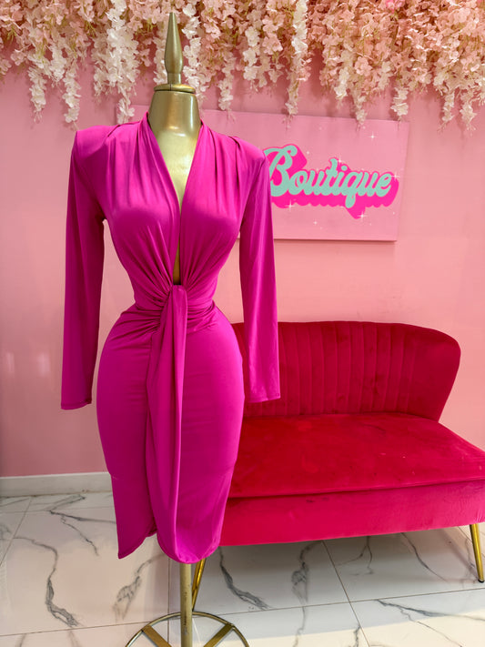 Angie Fuchsia Dress