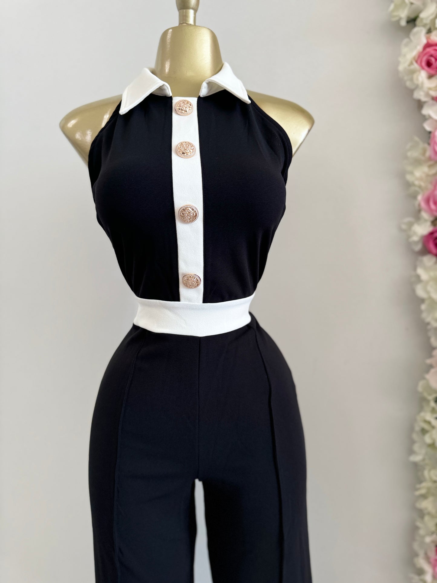 Samantha Button Jumpsuit