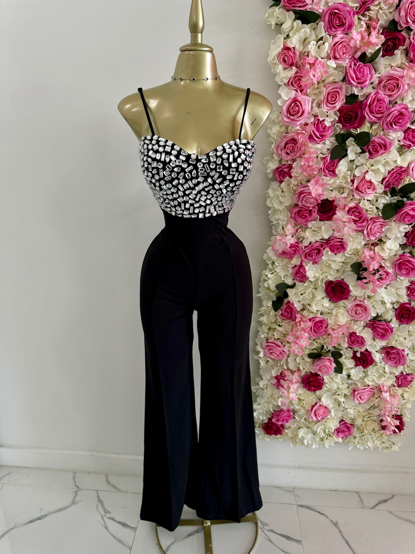 Krystal Black Jumpsuit