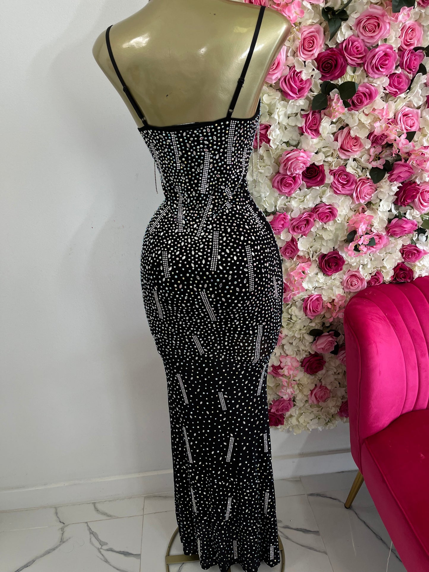 Des Rhinestone Gown