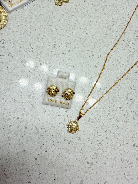 Medusa set Oro 10K