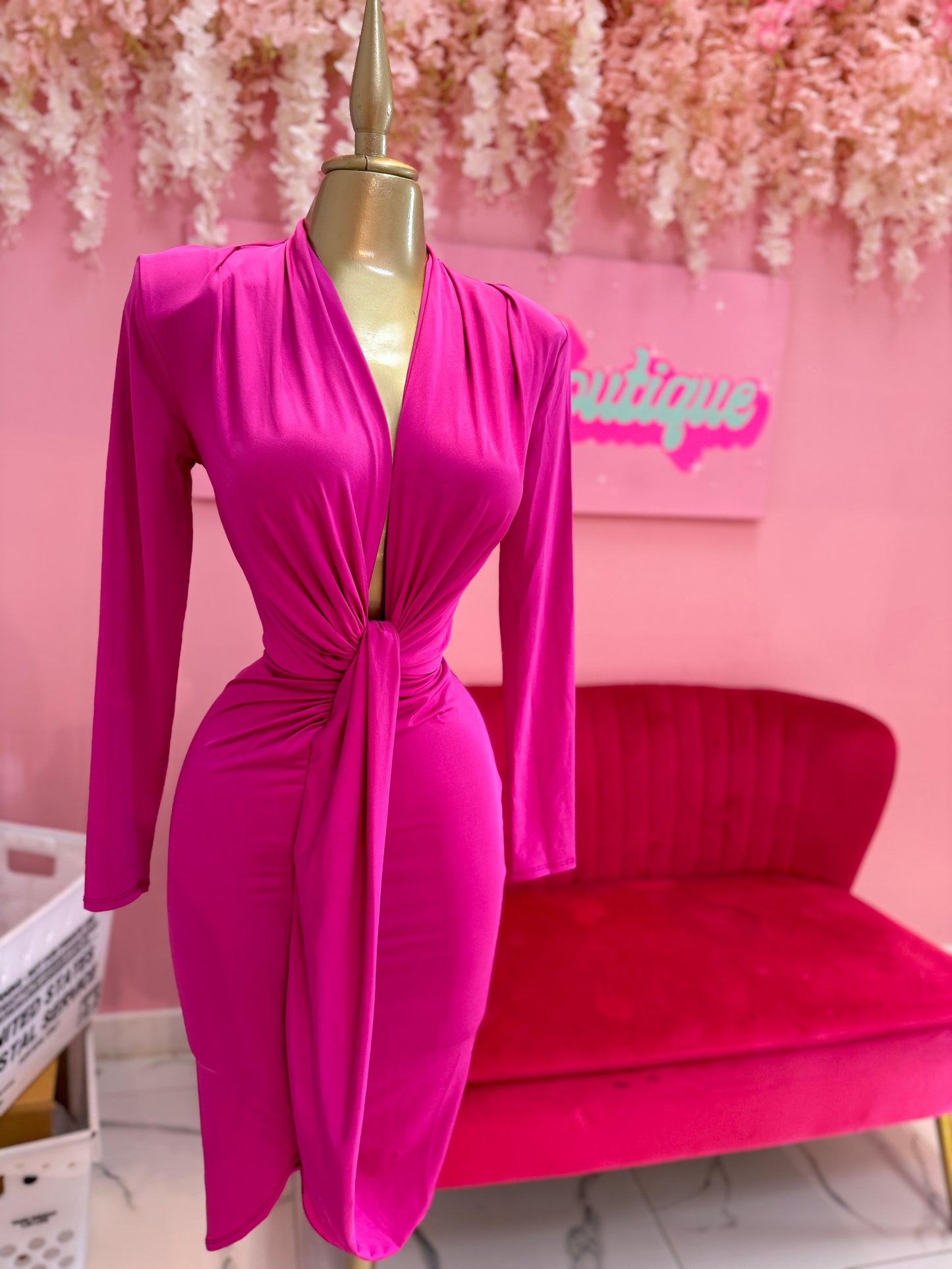 Angie Fuchsia Dress