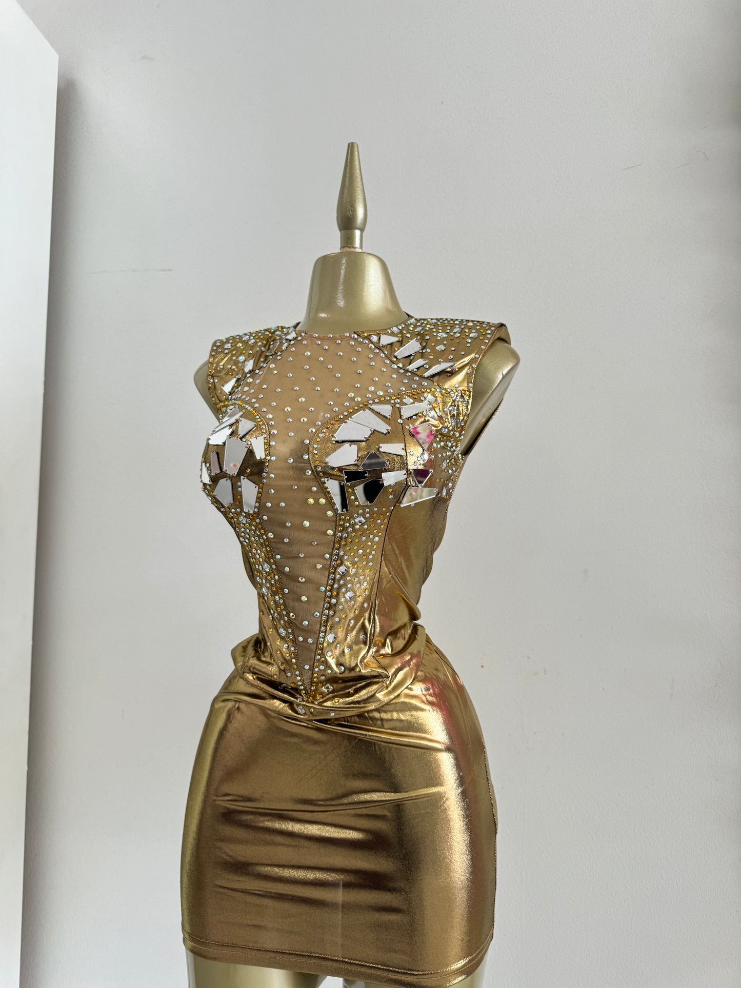 Metallic Mirror Dress