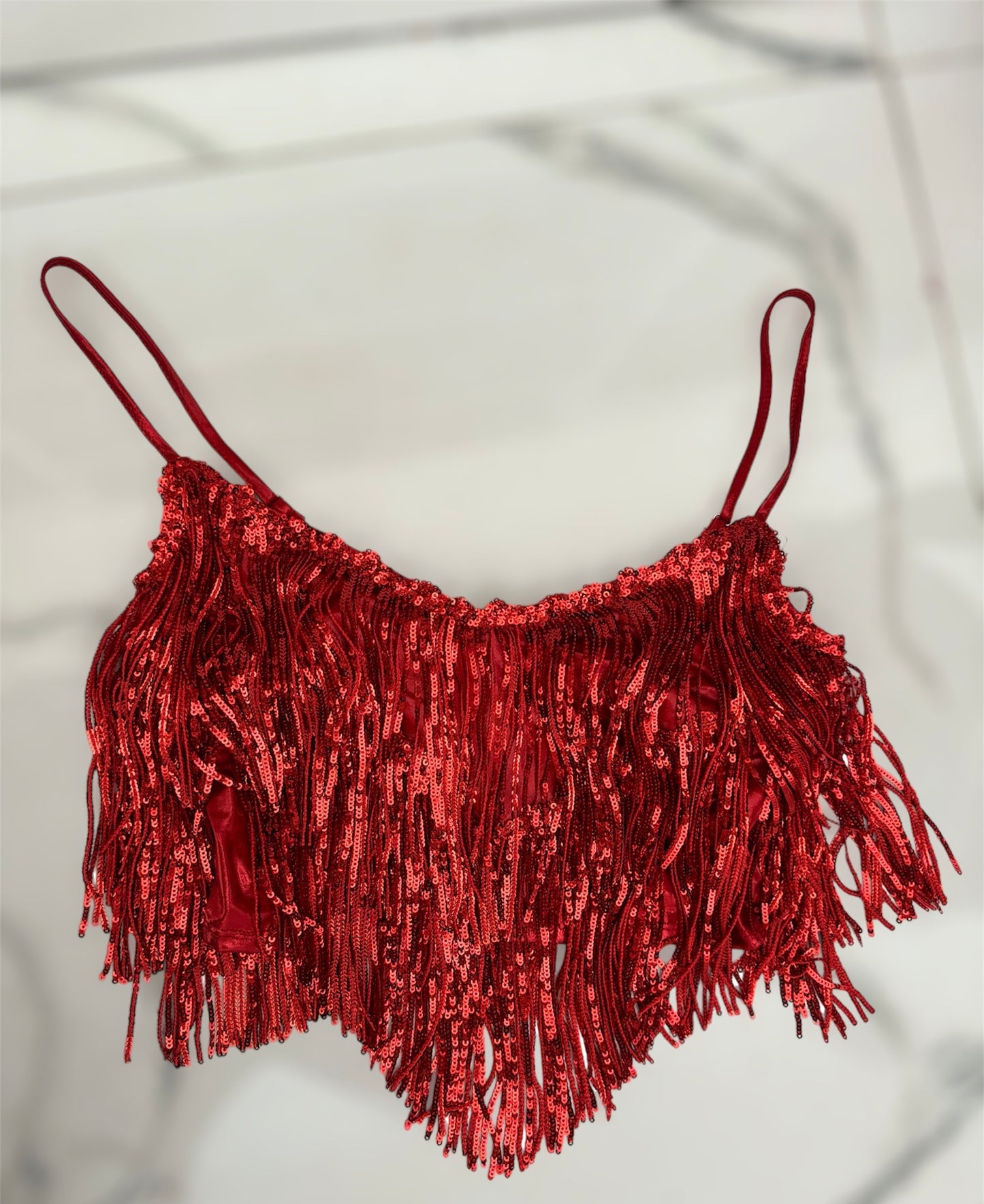 Red Crop Fringe