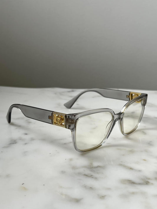 Versace Grey Transparent Frames