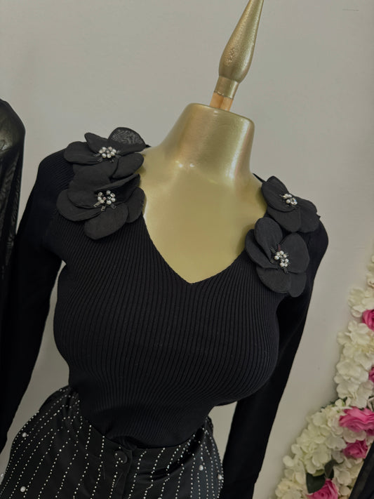 Black Rose Top