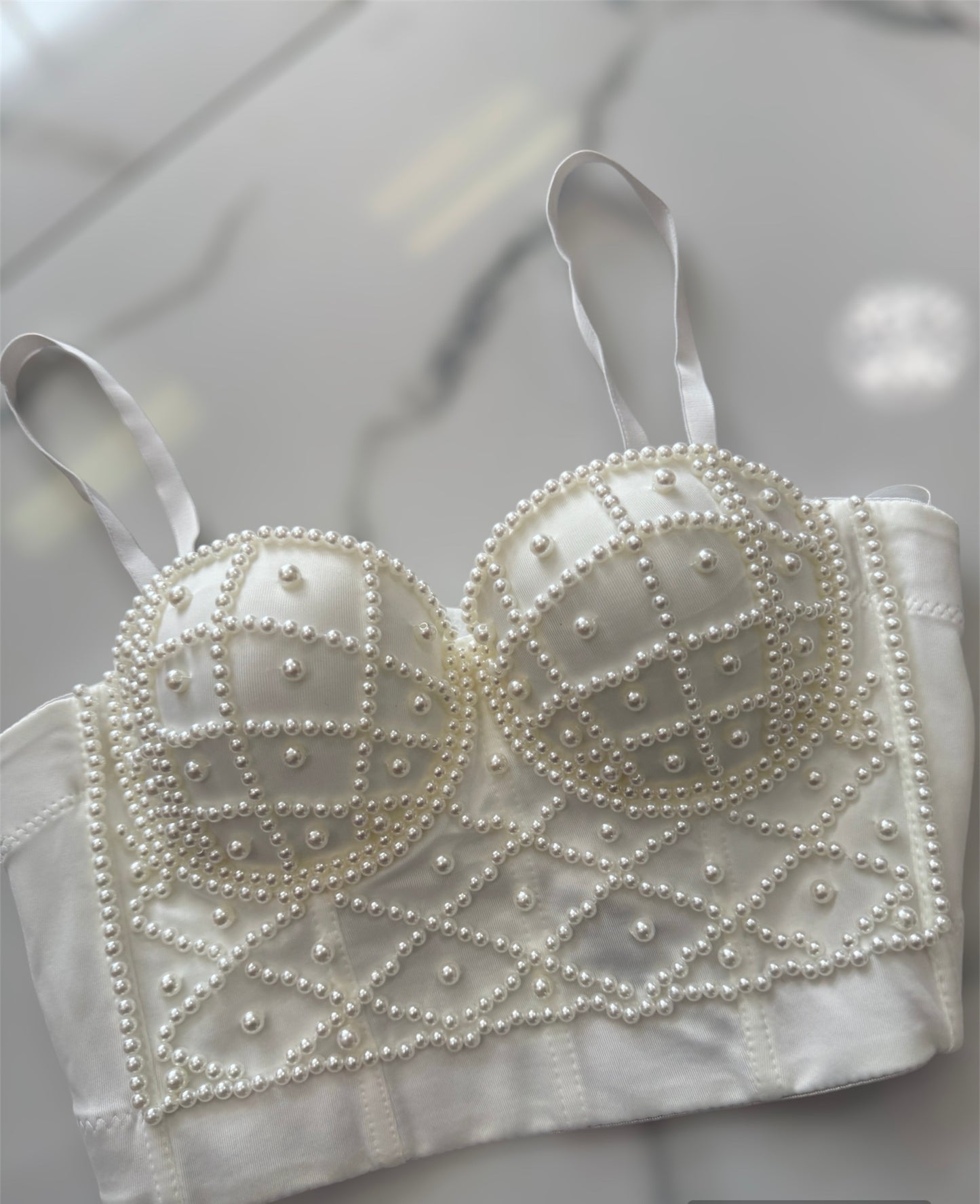 Pearl Bustier Top