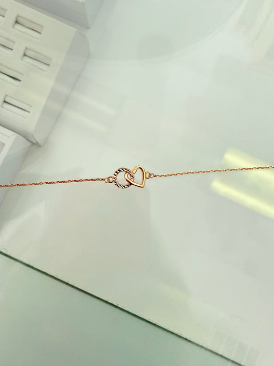 Pulsera corazón Oro 10K