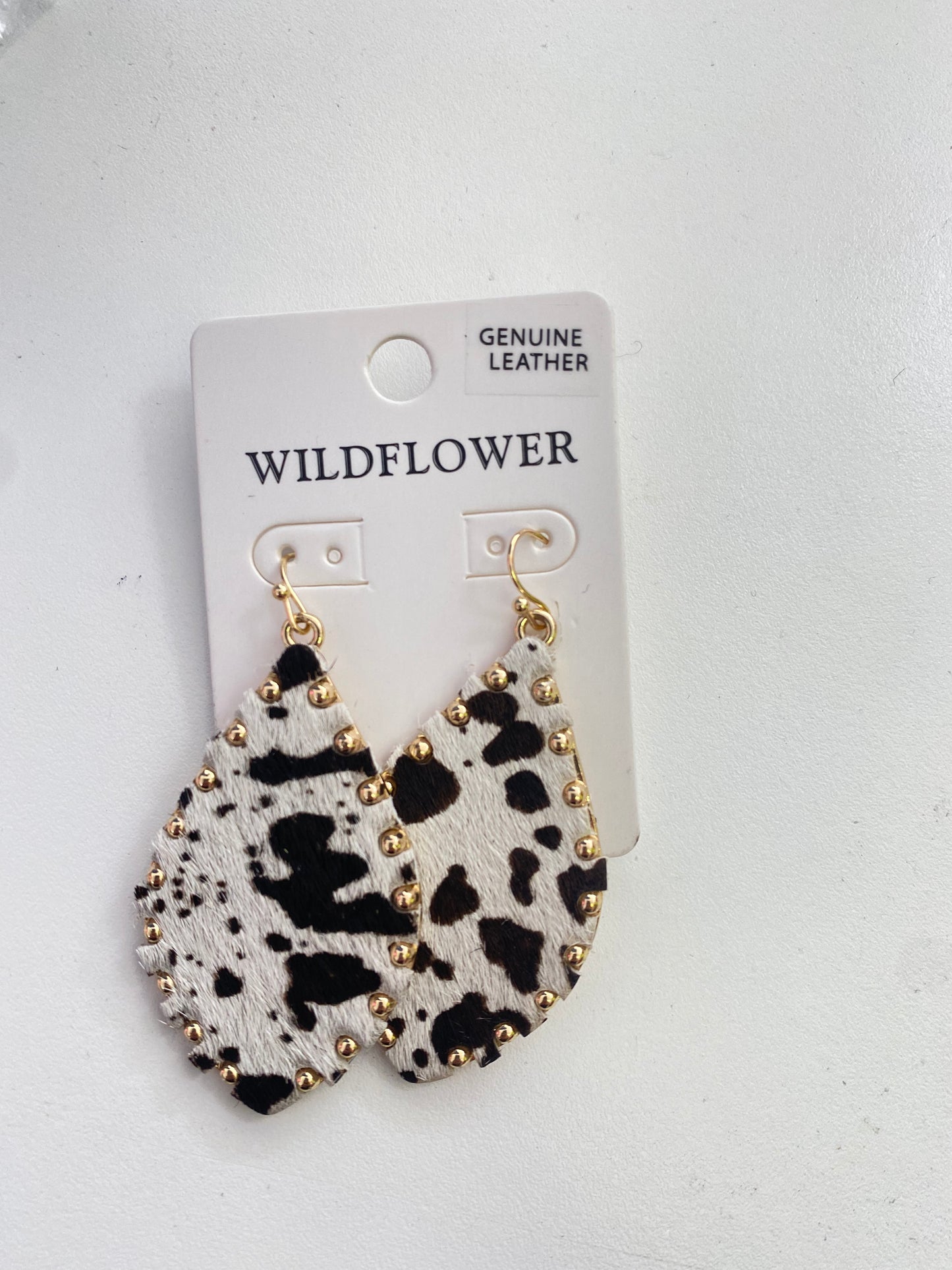 Cow Print Earrings