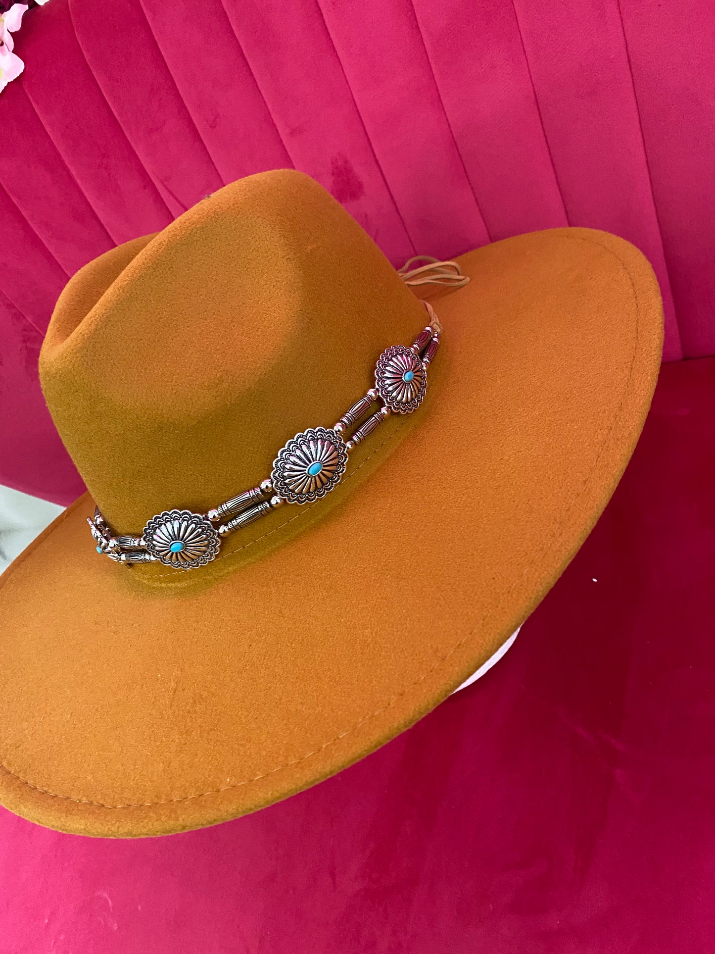 Camel Concho Hat & Band