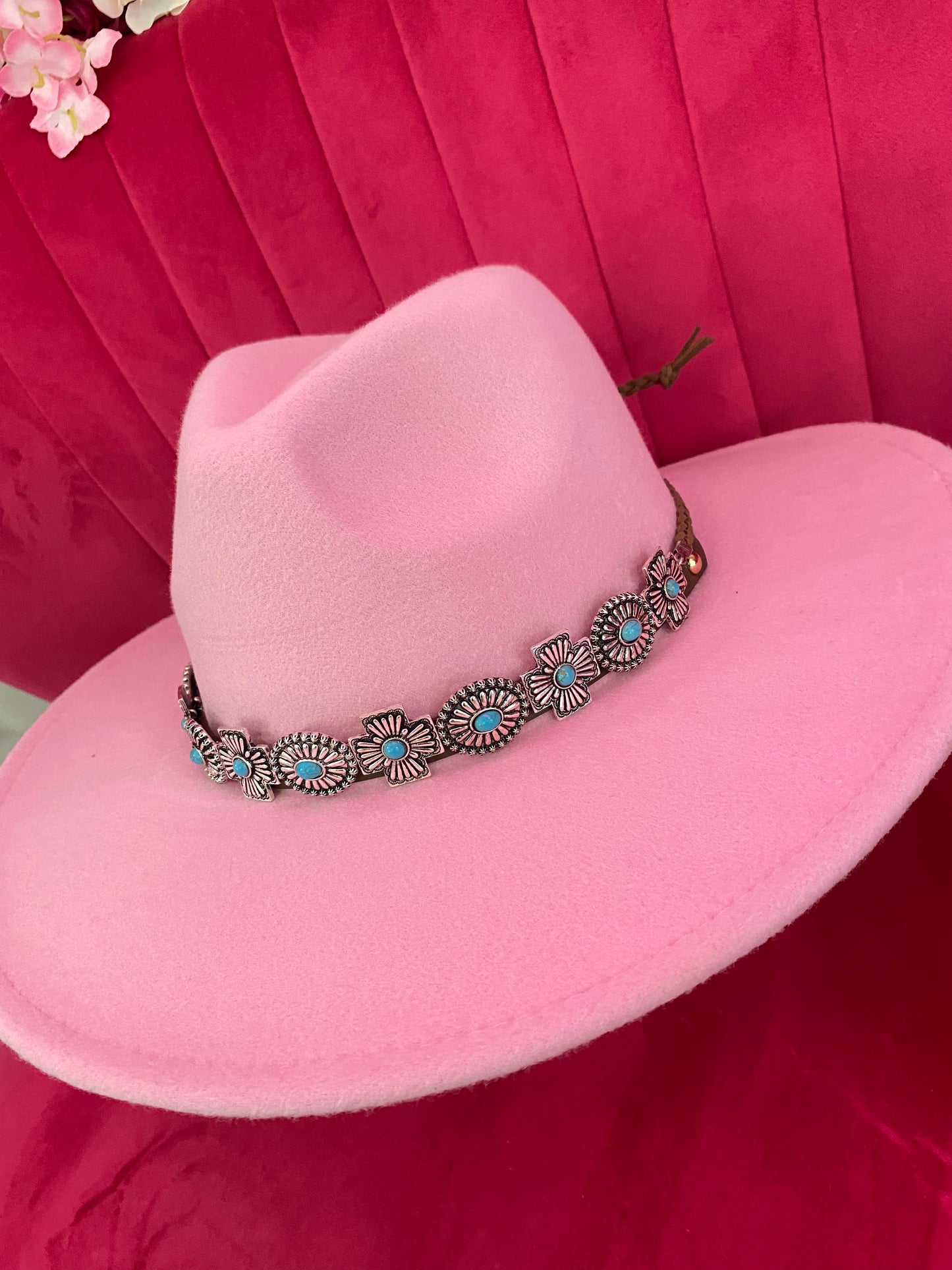 Pink Western Hat