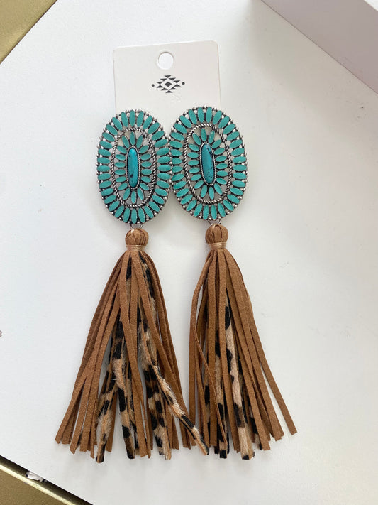 Fringe Flower Earrings