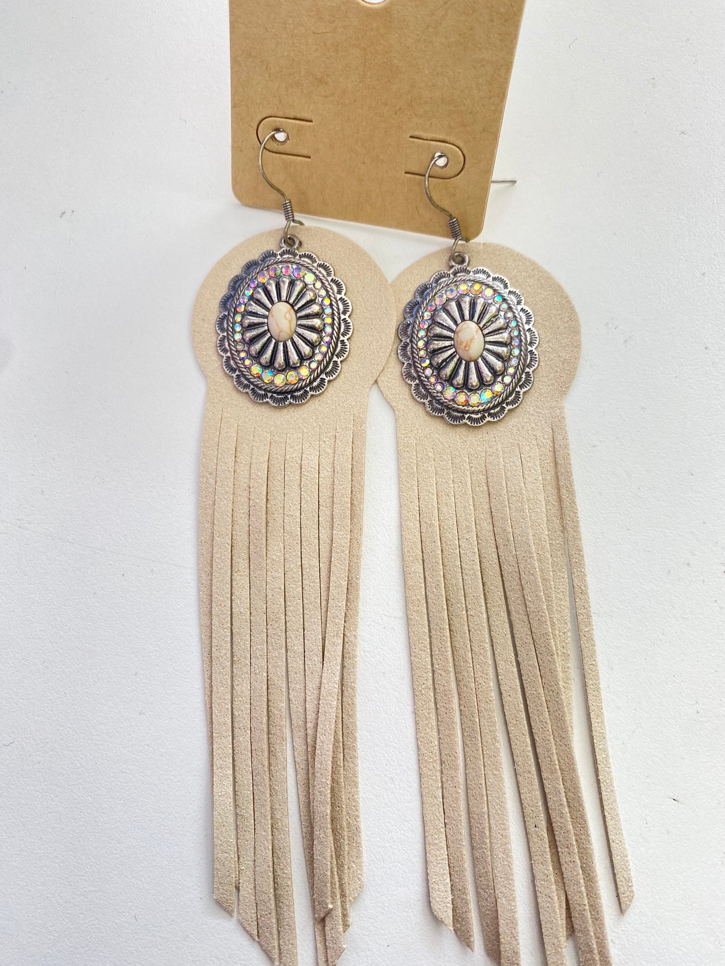 Fringe Concho Earrings