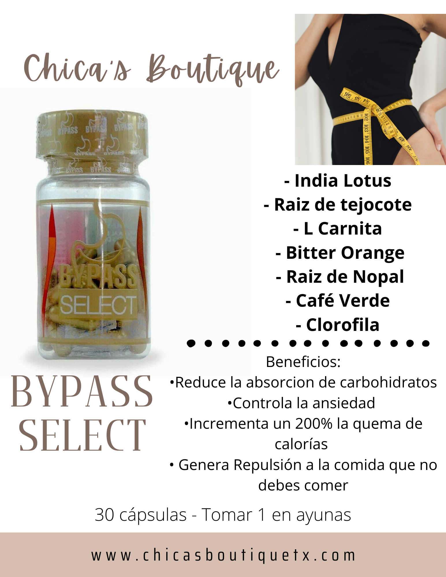 Bypass Select Cápsulas Chicas Boutique