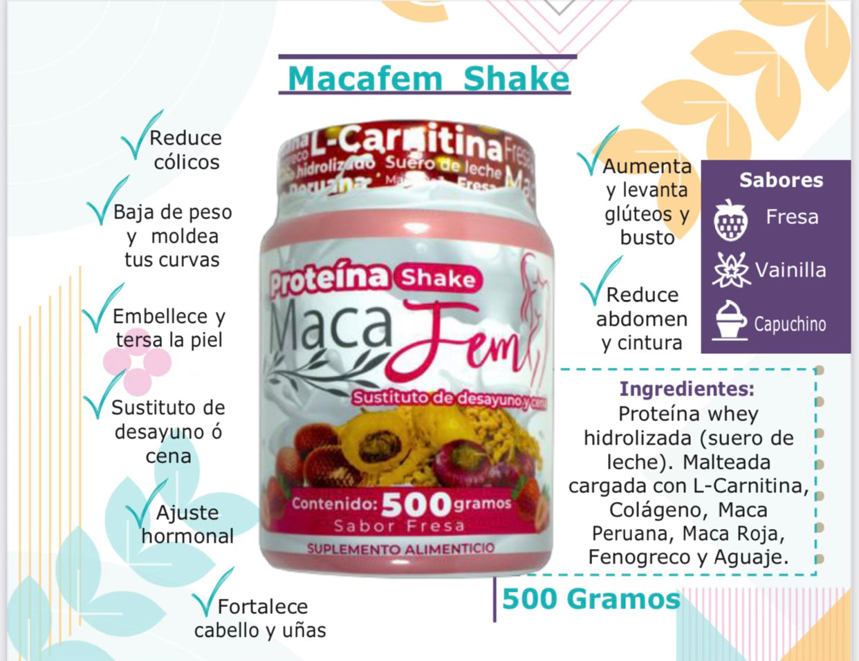 Proteina Shake Macafem